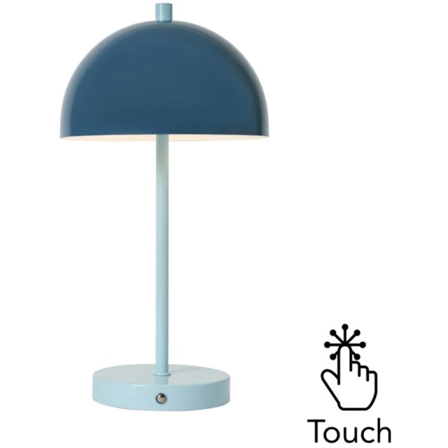 BHS Semi Dome USB-C Rechargeable Table Lamp - Blue - image 1