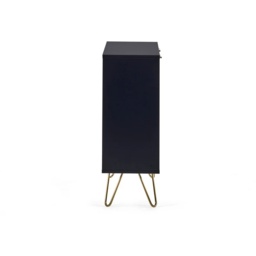Julian Bowen Murano Compact Sideboard - Matt Black - thumbnail 4