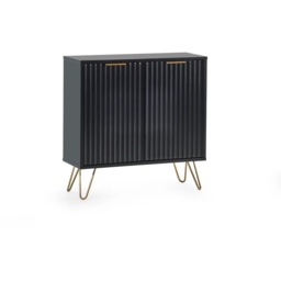 Julian Bowen Murano Compact Sideboard - Matt Black - thumbnail 3