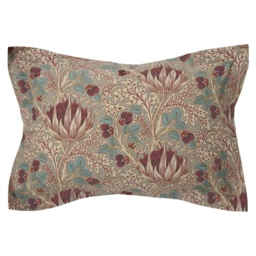 Morris and Co Artichoke Duvet Set - Dove Grey and Wine - Double - thumbnail 3