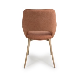 Collins Fabric Dining Chair - Brick - thumbnail 5