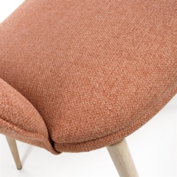 Collins Fabric Dining Chair - Brick - thumbnail 6