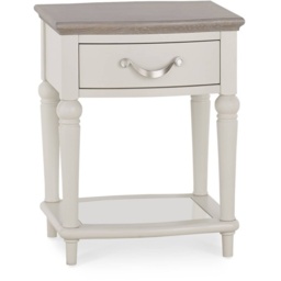 Montreal Square Lamp Table - Grey Oak and Soft Grey - thumbnail 2