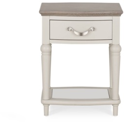 Montreal Square Lamp Table - Grey Oak and Soft Grey - thumbnail 3