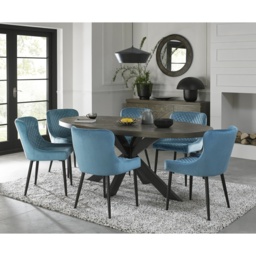 Winnipeg Fumed Oak 200cm Dining Table - thumbnail 5