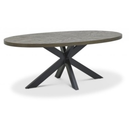 Winnipeg Fumed Oak 200cm Dining Table - thumbnail 2