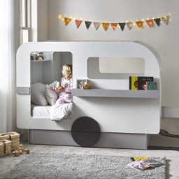 Julian Bowen Tourer Caravan Bed - Vapor Grey and White