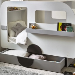Julian Bowen Tourer Caravan Bed - Vapor Grey and White - thumbnail 7