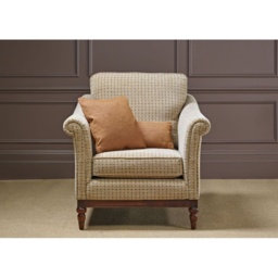 Wood Bros Weybourne Armchair - Harris Tweed Fabric - thumbnail 1