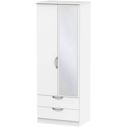 Cambourne Cam082 Tall Double Gents Wardrobe With Mirror Door - Finishes - thumbnail 5