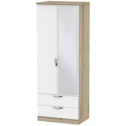 Cambourne Cam082 Tall Double Gents Wardrobe With Mirror Door - Finishes - thumbnail 6
