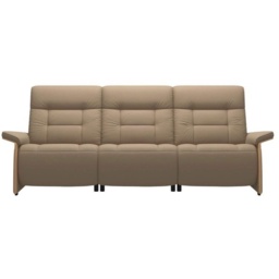 Stressless Mary 3 Seater Power Recliner Sofa With Wooden Arms - Velaro Leather - thumbnail 4