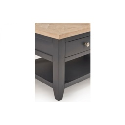 Julian Bowen Bordeaux Rectangular Coffee Table - Dark Grey - thumbnail 7