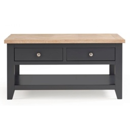 Julian Bowen Bordeaux Rectangular Coffee Table - Dark Grey