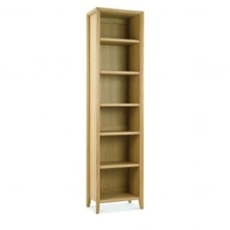 Brampton Oak Narrow Bookcase - thumbnail 3