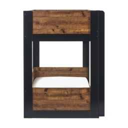 Julian Bowen Solomon Bunk Bed - Rustic and Black - thumbnail 5