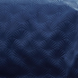 Catherine Lansfield Signature Art Deco Pearl Bedspread 220x200cm - Navy Blue - thumbnail 2