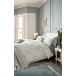 Laura Ashley Lockwood Duvet Set - Natural Sage - Double - thumbnail 1