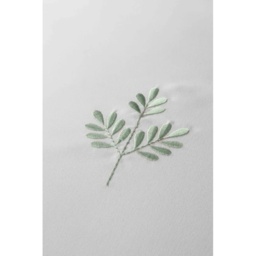 Serene Emily Embroidery Duvet Set - White/Green - Single - thumbnail 3