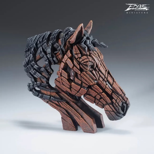 Edge Horse Bust Miniature Sculpture - image 1