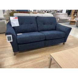 G Plan Hatton 3 Seater Sofa in Girona Midnight Fabric With Walnut Wood - thumbnail 4