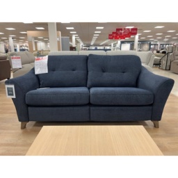 G Plan Hatton 3 Seater Sofa in Girona Midnight Fabric With Walnut Wood - thumbnail 5