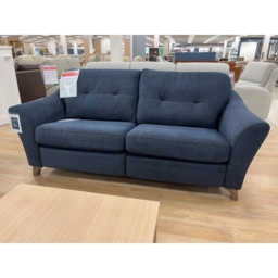 G Plan Hatton 3 Seater Sofa in Girona Midnight Fabric With Walnut Wood - thumbnail 3