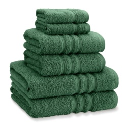 Catherine Lansfield Zero Twist Towels - Dark Green - Hand Towel - thumbnail 1