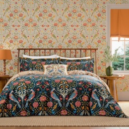 Morris and Co Seasons By May Duvet Set - Indigo - Super King - thumbnail 1
