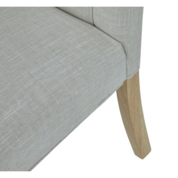 Ascot Natural Button Back Upholstered Dining Chair Pair - thumbnail 5