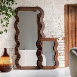 Gallery Direct Hasker Small Wavy Edge Mirror 62x90cm - Wooden - thumbnail 4
