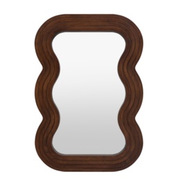 Gallery Direct Hasker Small Wavy Edge Mirror 62x90cm - Wooden - thumbnail 3