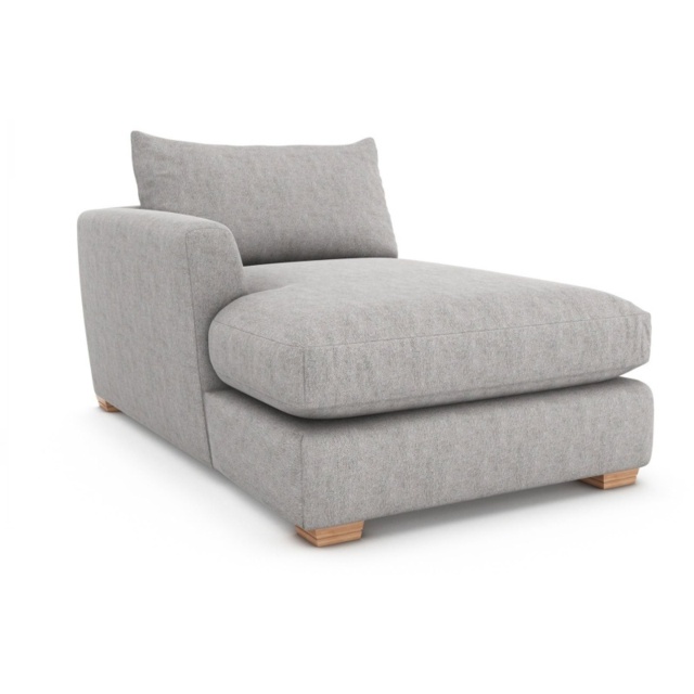 Freddie Fabric 1 Seater Chaise Unit With 1 Arm - Fabric Grade A - LHF - Fibre - image 1