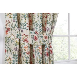 Sundour Amaryllis Lined Pencil Pleat Curtains - Multi - 66 x 54 - thumbnail 5