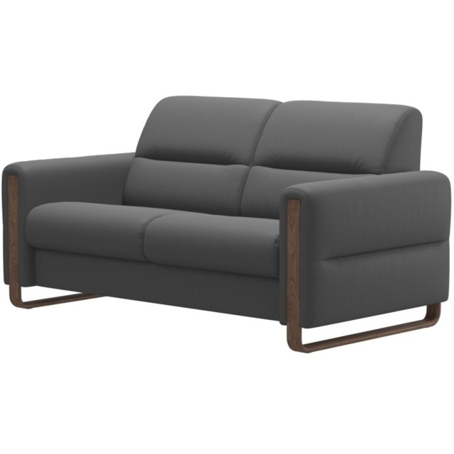 Stressless Fiona Fabric 2 Seater Sofa - 1 x Steel Arm LHF - image 1