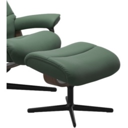 Stressless View Cross Footstool - Noblesse Leather - thumbnail 1