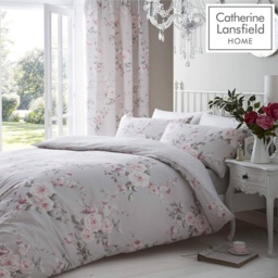 Catherine Lansfield Canterbury Grey Duvet Set - King - thumbnail 1