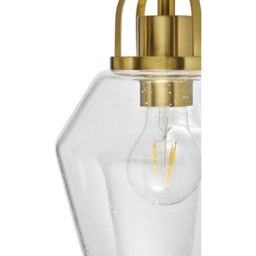 BHS Saskia Bubble Glass 3 Light Diner - Warm Satin Brass - thumbnail 2