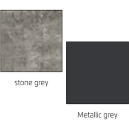 Korbach Stone Grey and Metallic Grey 261cm Sliding Door Wardrobe - thumbnail 4