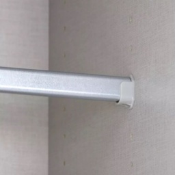 Korbach Stone Grey and Metallic Grey 261cm Sliding Door Wardrobe - thumbnail 7
