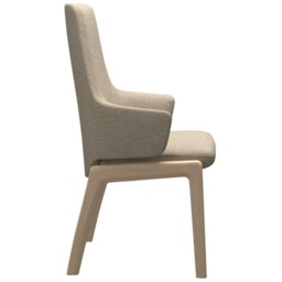 Stressless Vanilla High Back D100 Dining Chair With Arms - Fabric - thumbnail 2