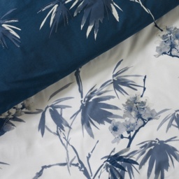 Catherine Lansfield Kyoto Floral Duvet Set - Blue - Single - thumbnail 3