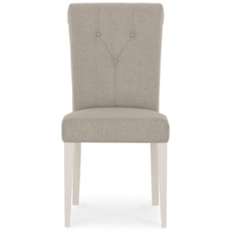 Montreal Pebble Grey Fabric Dining Chair Pair - thumbnail 4