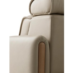 Stressless Emily 3 Seater Power Recliner Sofa With Wood Arms - Noblesse Leather - thumbnail 4