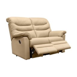 G Plan Ledbury 2 Seater Recliner Sofa - Fabric Grade C - Double Power with Headrest, Lumbar and USB - thumbnail 2