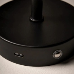 BHS USB-C Rechargeable Shaded Wall Light - Black - thumbnail 4