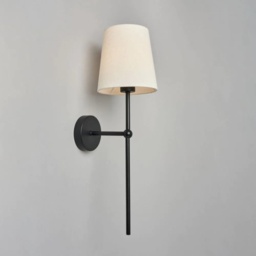 BHS USB-C Rechargeable Shaded Wall Light - Black - thumbnail 2
