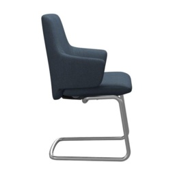 Stressless Laurel Low Back D400 Dining Chair With Arms - Paloma Leather - thumbnail 2