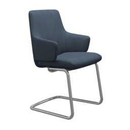 Stressless Laurel Low Back D400 Dining Chair With Arms - Paloma Leather - thumbnail 3