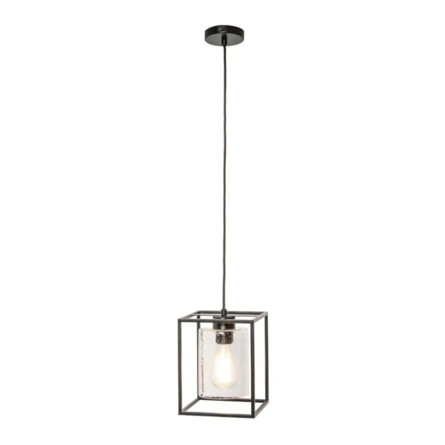 BHS Hardy Cage Pendant Light - Matte Black - image 1